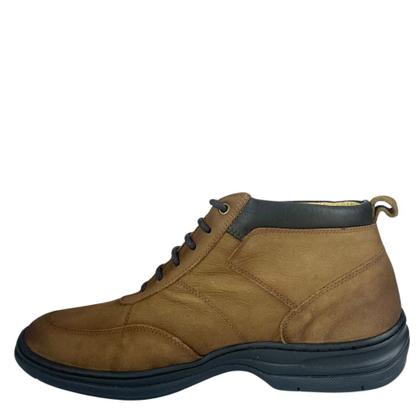 Imagem de Sapato Masculino Sollu Selaria Stoned Argila Com Cadarço Couro Macio Ref:9937 C