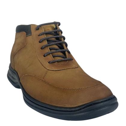 Imagem de Sapato Masculino Sollu Selaria Stoned Argila Com Cadarço Couro Macio Ref:9937 C