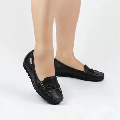 Imagem de Sapato Mocassim Feminino Bottero Couro - Preto