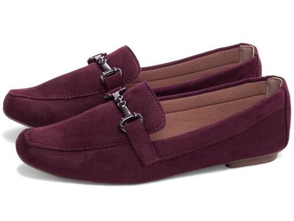 Imagem de Sapato Mocassim Feminino Camurça Bico Alongado