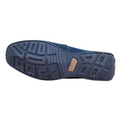 Imagem de Sapato Mocassim Pegada Casual Couro Conforto Masculino Azul Marinho 340576