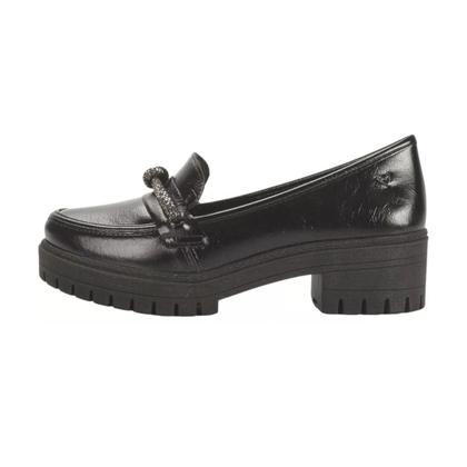 Imagem de Sapato Mocassim Strass Feminino Tratorado Salto Medio Mississipi Q8556