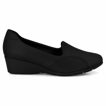 Imagem de Sapato Modare Feminino Preto Ortopédico Casual -