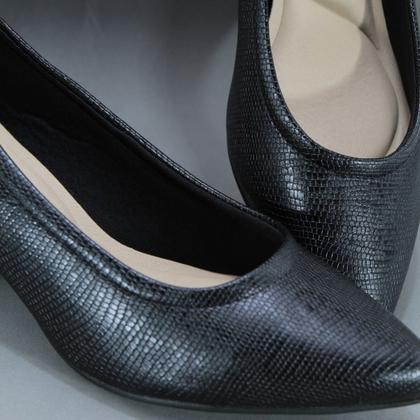 Imagem de Sapato Modare Feminino Salto Baixo Bloco Preto