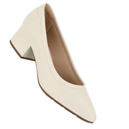 Imagem de Sapato Modare Salto Bloco - Feminino - Branco off - 34