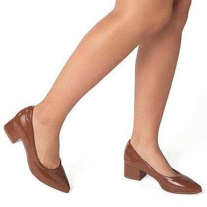 Imagem de Sapato Modare Verniz Salto Bloco - Feminino - Marrom