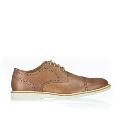 Imagem de Sapato Oxford Fino Casual Masculino Couro Com Detalhes Sola Macia de Borracha