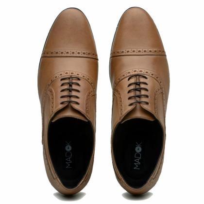 Imagem de Sapato para dança de salão Masculino Marrom em Couro 56220