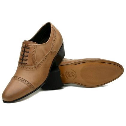 Imagem de Sapato para dança de salão Masculino Marrom em Couro 56220