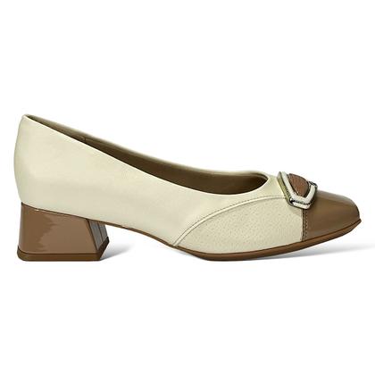 Imagem de Sapato Piccadilly Scarpin Tati 160085 Off White/Amêndoa