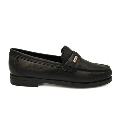 Imagem de Sapato Samello Monza Mocassim Senno Loafer Preto Couro Floater