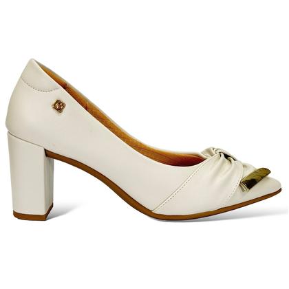 Imagem de Sapato Santinelli Scarpin Salto Alto 1544-034 Off White
