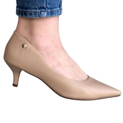 Imagem de Sapato Scarpan Scarpin Feminino Bico Fino Salto Baixo 1122.828