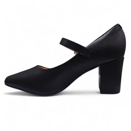 Imagem de Sapato Scarpin Boneca Vizzano Salto Bloco Elegância e Conforto