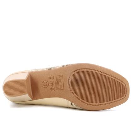 Imagem de Sapato Scarpin Em Couro Salto Bloco Usaflex AC3217