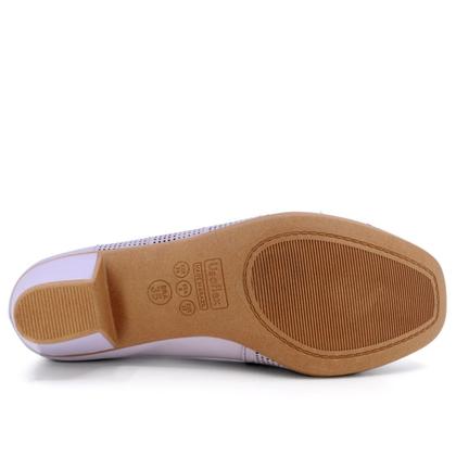 Imagem de Sapato Scarpin Em Couro Salto Bloco Usaflex AC3217