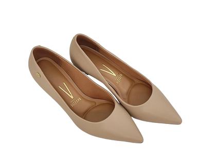 Imagem de Sapato Scarpin Feminino Bico Fino Salto Baixo Vizzano 1122828