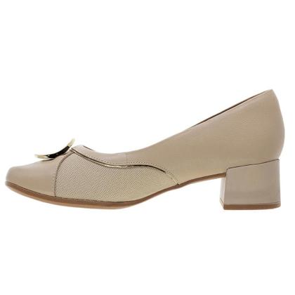 Imagem de Sapato Scarpin Feminino Joanete Usaflex AJ0111003 Bege