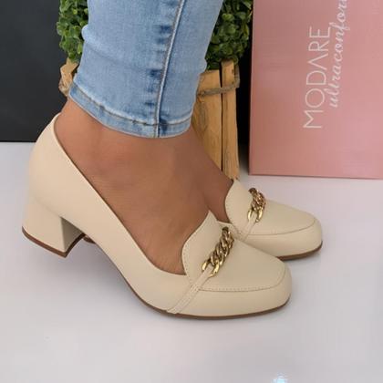 Imagem de Sapato Scarpin Feminino Modare Ultraconforto Salto Bloco 7373.107.21736