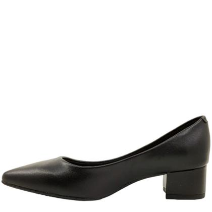 Imagem de Sapato Scarpin Feminino Salto Baixo Grosso Bico Fino Beira Rio 4182.200