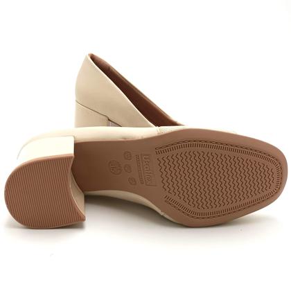 Imagem de Sapato Scarpin Feminino Salto Bloco Usaflex AL2703
