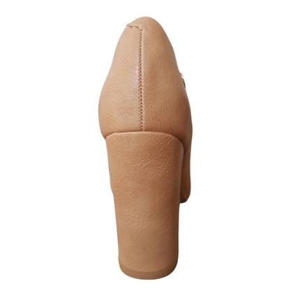 Imagem de Sapato Scarpin Feminino Salto Grosso Alto Bico Fino Confortavel Flex 1285.400