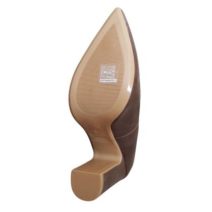 Imagem de Sapato Scarpin Feminino Salto Grosso Alto Bico Fino Confortavel Flex 1285.400
