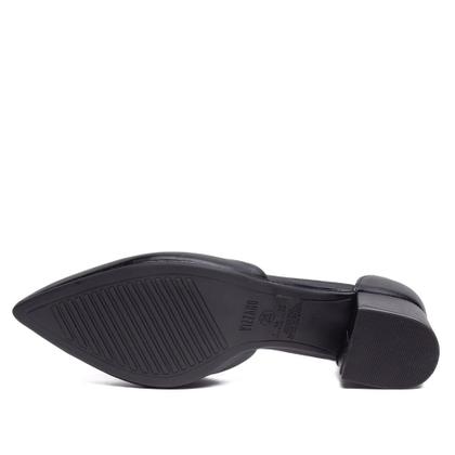 Imagem de Sapato Scarpin Feminino Vizzano Bico Fino Salto Baixo Preto