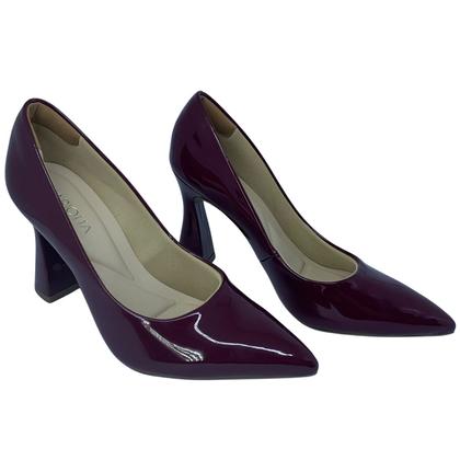 Imagem de Sapato Scarpin Mariotta Verniz Elegante Chique Casual - 41896