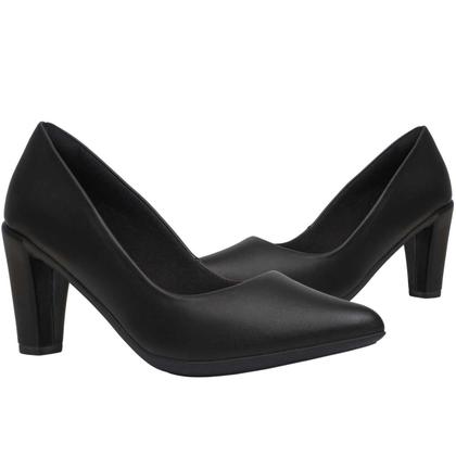 Imagem de Sapato Scarpin Salto Alto Moderno Bico Fino Macio Clássico