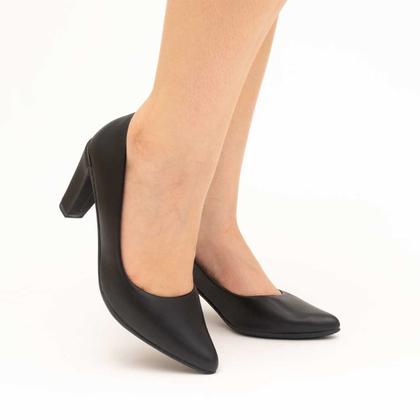 Imagem de Sapato Scarpin Salto Alto Moderno Bico Fino Macio Clássico