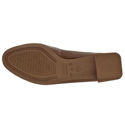 Imagem de Sapato Scarpin Salto Bloco Feminino Usaflex AG1620003 Camel