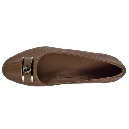Imagem de Sapato Scarpin Salto Bloco Feminino Usaflex AG1620003 Camel