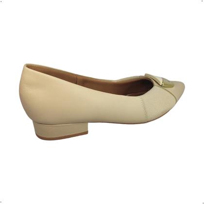 Imagem de Sapato scarpin Usaflex Couro Bico fino fivela AB6619 