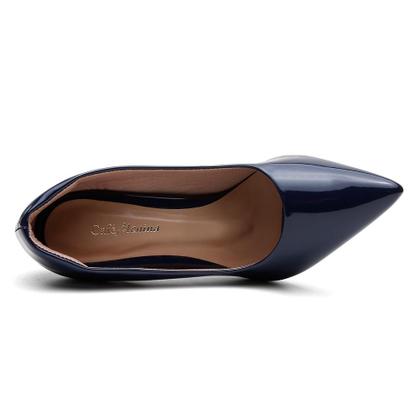 Imagem de Sapato Scarpin Verniz Salto Alto Fino Leve Conforto Classico