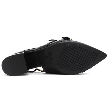 Imagem de Sapato Slingback Feminino Vizzano Scarpin Salto Baixo Elegante Social Confortável 1220.366