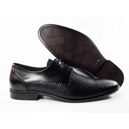 Imagem de Sapato Social Autem Originals Tramado com Cadarço Bico Redondo e Sola Borracha