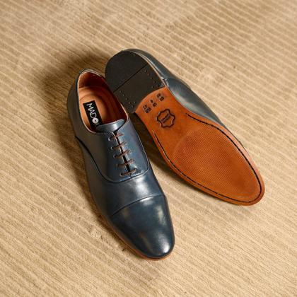 Imagem de Sapato Social Azul Navy em Couro 87006