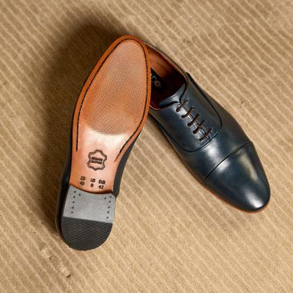 Imagem de Sapato Social Azul Navy em Couro 87006