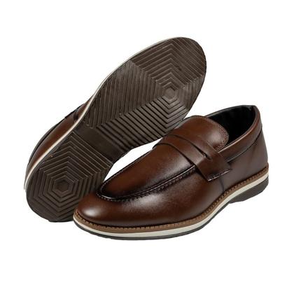 Imagem de Sapato Social + Carteira Masculino Oxford Milan Confortável Sapato Masculino Social Brogue