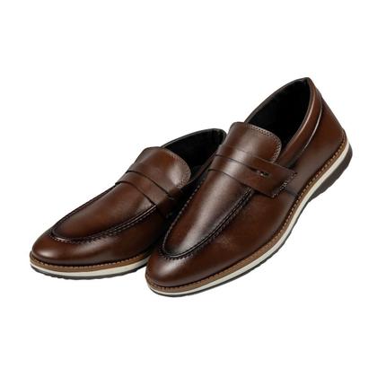 Imagem de Sapato Social + Carteira Masculino Oxford Milan Confortável Sapato Masculino Social Brogue