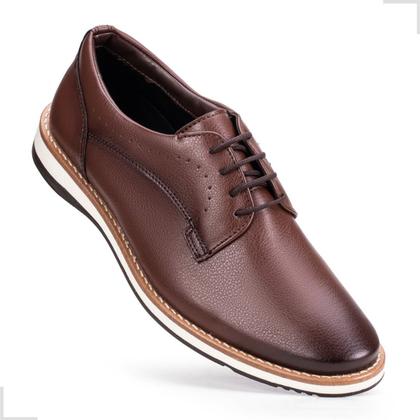 Imagem de Sapato Social Casual Masculino Derby Confort Couro Executivo