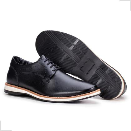 Imagem de Sapato Social Casual Masculino Derby Confort Couro Executivo