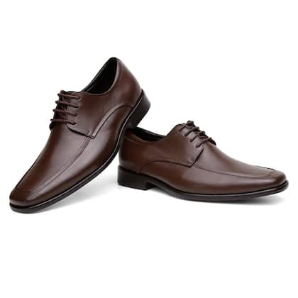Imagem de Sapato Social Derby Masculino Couro Elegância Moderno