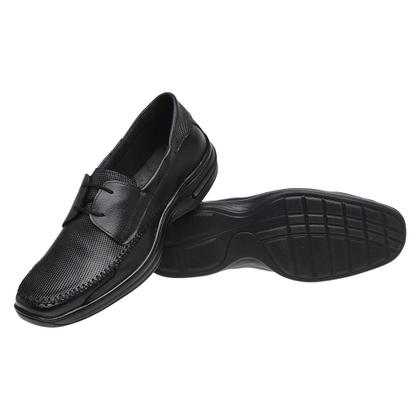 Imagem de Sapato Social em Couro Amanda Block com Cadarço Costura Manual e Perfuros