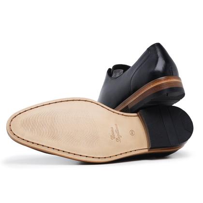 Imagem de Sapato Social em Couro Ec Shoes com Sola Borracha Confortável e Cadarço