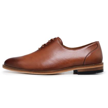 Imagem de Sapato Social em Couro Ec Shoes com Sola Borracha Confortável e Cadarço