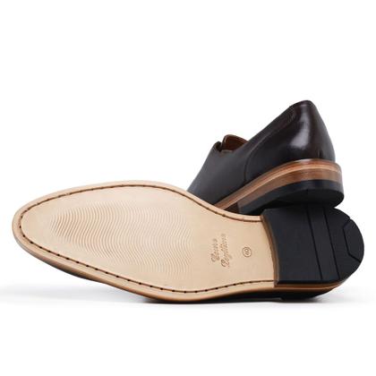 Imagem de Sapato Social em Couro Ec Shoes com Sola Borracha Confortável e Cadarço