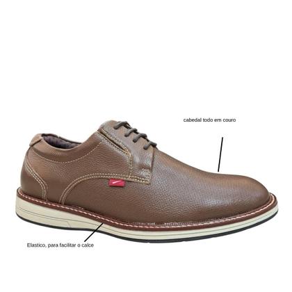 Imagem de Sapato Social Ferracini Kingston Couro Masculino Elegante ta