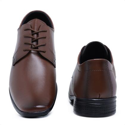 Imagem de Sapato Social Masculino Anti-Stress Sport Fino Marrom Confort Strac